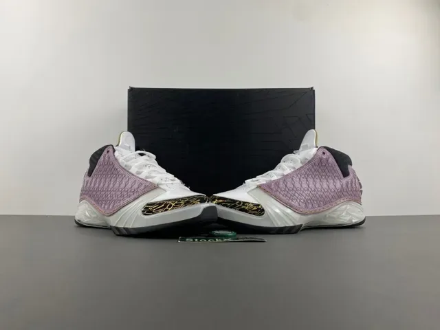 Air Jordan 22 Lavanda y Blanco Zapatos de Baloncesto Acolchados 13