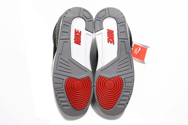 Chaussures de basketball Air Jordan 3 Black Cement à imprimé éléphant 2