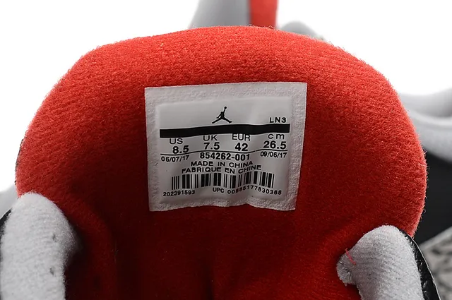 Chaussures de basketball Air Jordan 3 Black Cement à imprimé éléphant 5