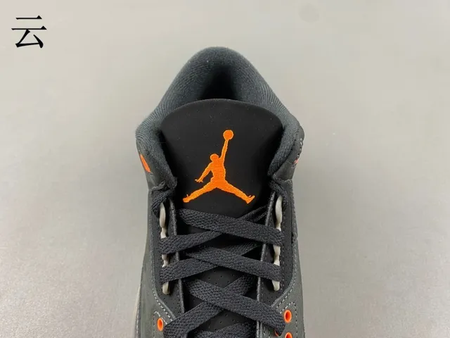 Air Jordan 3 Dark Gray Elephant Print Basketball Shoes 6