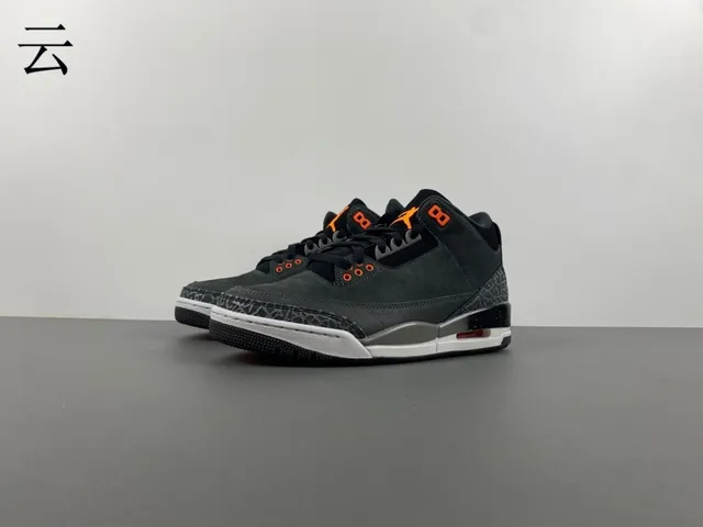 Air Jordan 3 Dark Gray Elephant Print Basketball Shoes 10
