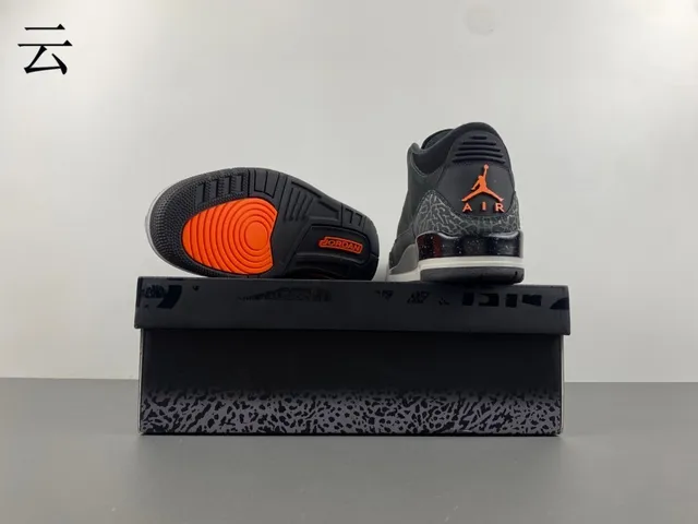Air Jordan 3 Dark Gray Elephant Print Basketball Shoes 16