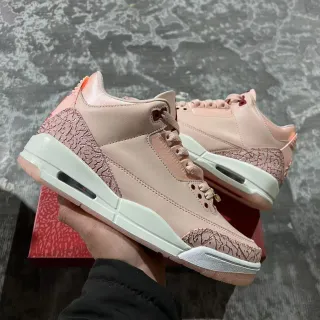 Air Jordan 3 Dusty Pink Elephant Print Basketball Shoes