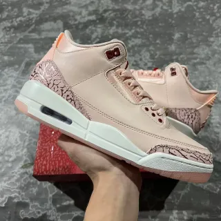 Air Jordan 3 Pale Pink Elephant Print Basketball Shoes