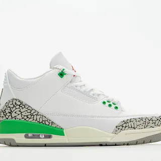 Air Jordan 3 White Cement Green Basketball Shoes