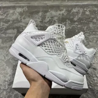 Air Jordan 4 Tênis de Basquete Todo Branco