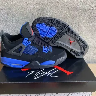 Air Jordan 4 黑色皇家蓝篮球鞋