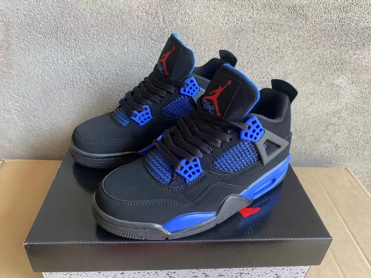 Air Jordan 4 Black Royal Blue Chaussures de Basketball 6