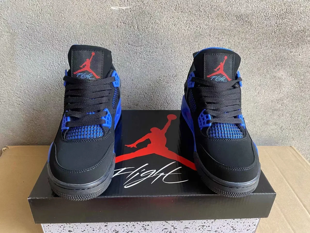 Air Jordan 4 Black Royal Blue Chaussures de Basketball 9