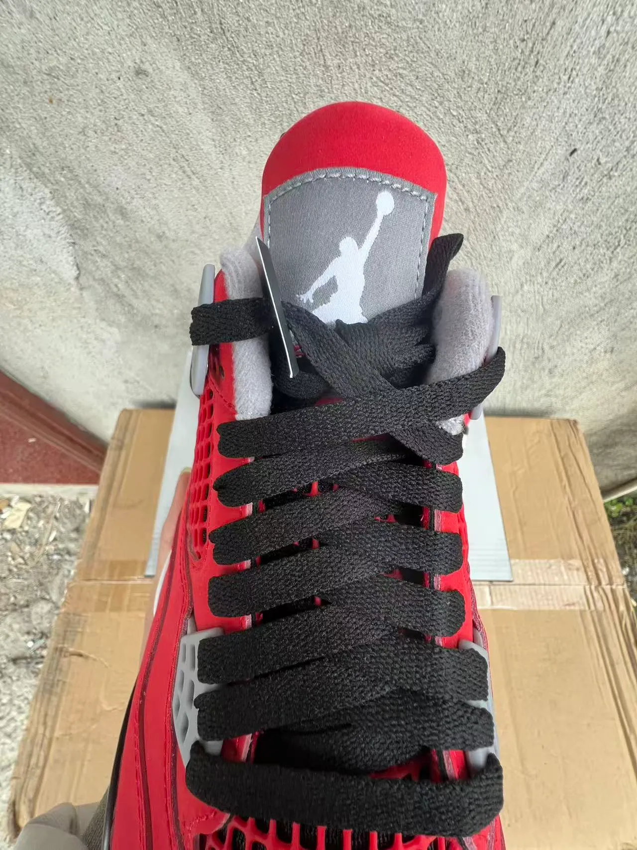Chaussures de basketball Air Jordan 4 rouge noir blanc 10