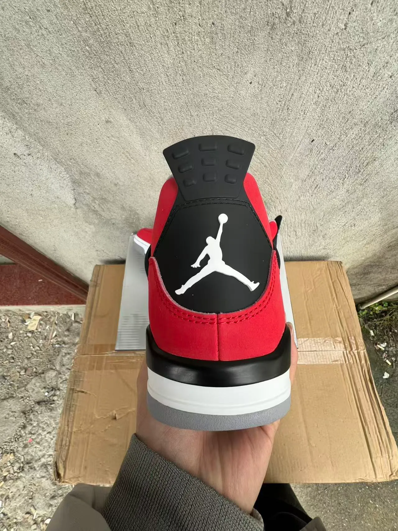 Chaussures de basketball Air Jordan 4 rouge noir blanc 7