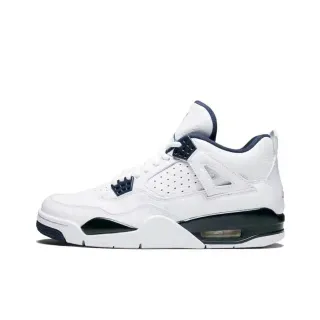 Air Jordan 4 Branco Navy Tênis de Basquete