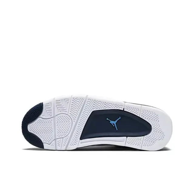 Air Jordan 4 White Navy Basketball Shoes 2