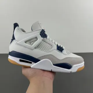 Air Jordan 4 White Navy Gum Basketball Shoes