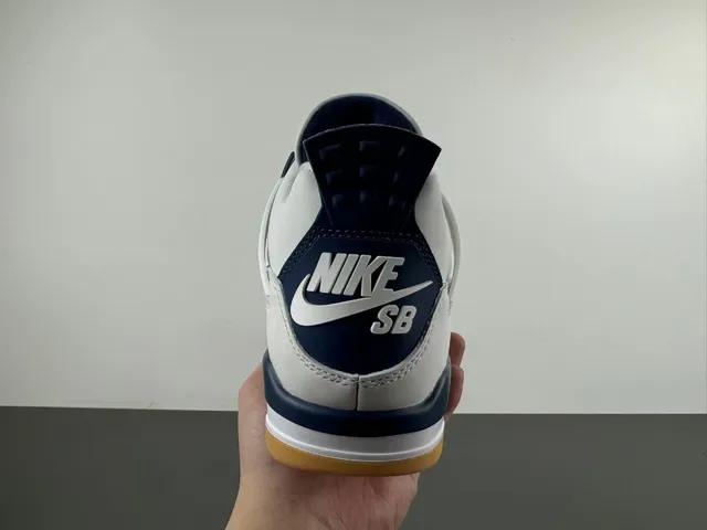 Air Jordan 4 White Navy Gum Basketball Shoes 4
