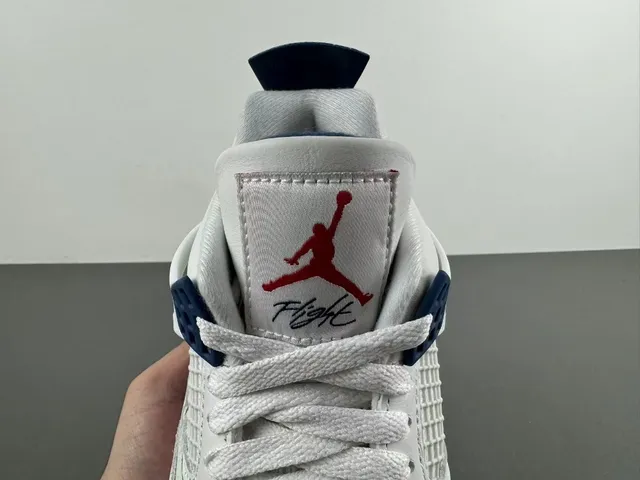 Air Jordan 4 White Navy Gum Basketball Shoes 5