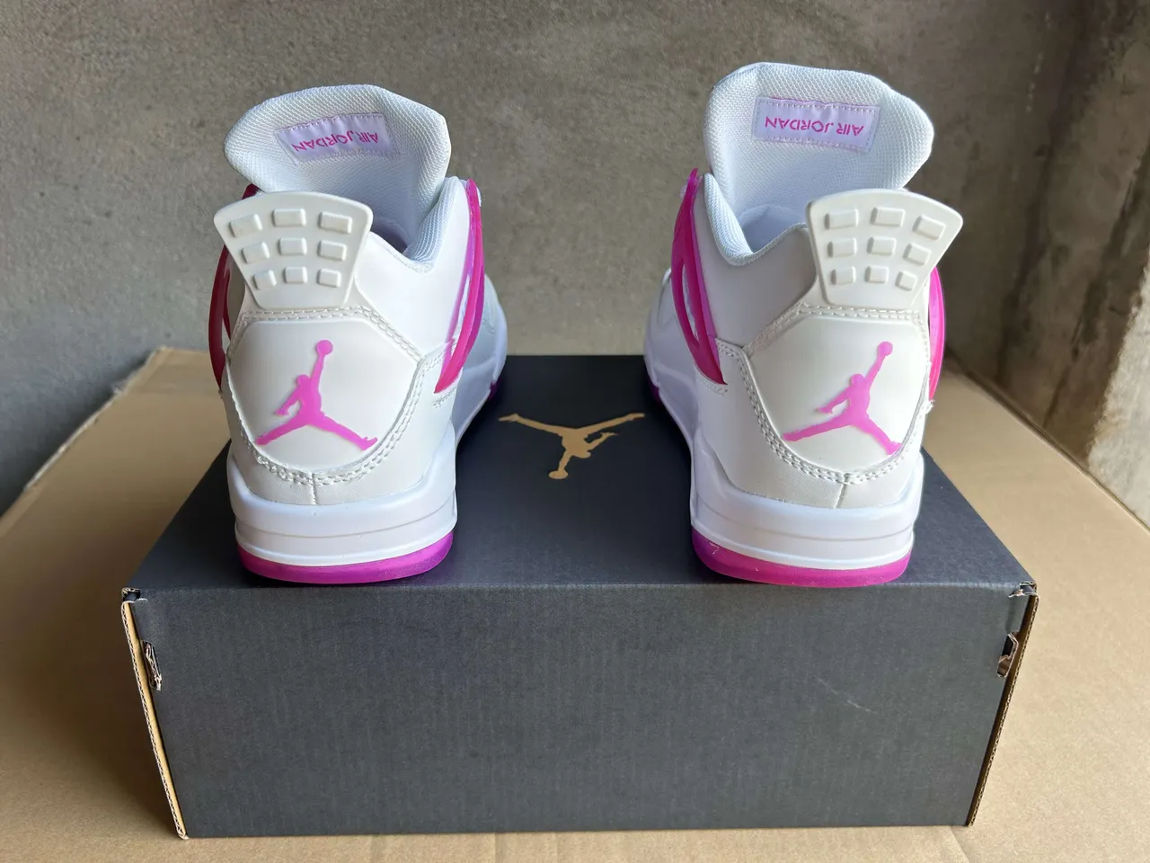 Air Jordan 4 White Pink Translucent Wing Lifestyle Sneakers 4