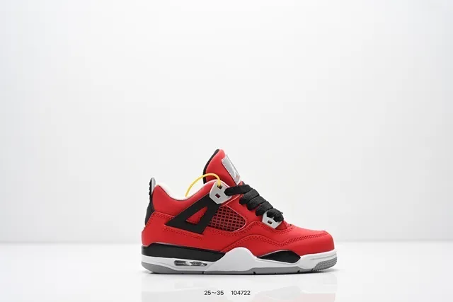 Air Jordan 4 White Red Basketball Shoes 9