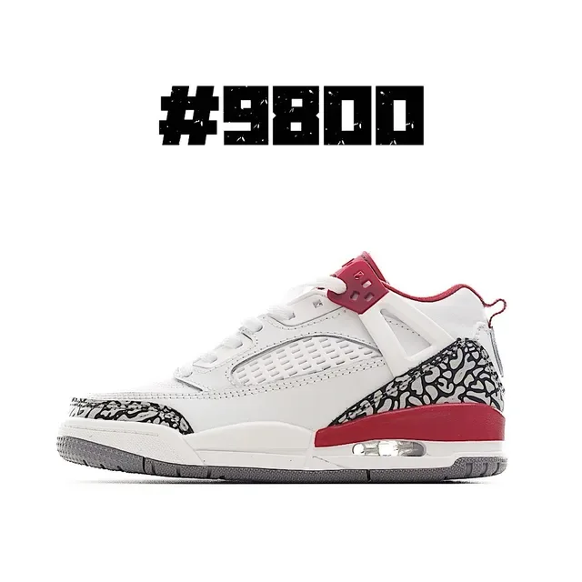 Air Jordan 4 White Red Elephant Lifestyle Sneakers 3