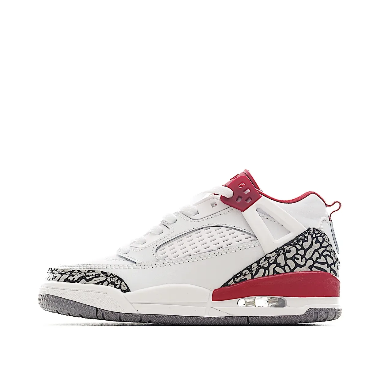 Air Jordan 4 White Red Elephant Lifestyle Sneakers 10