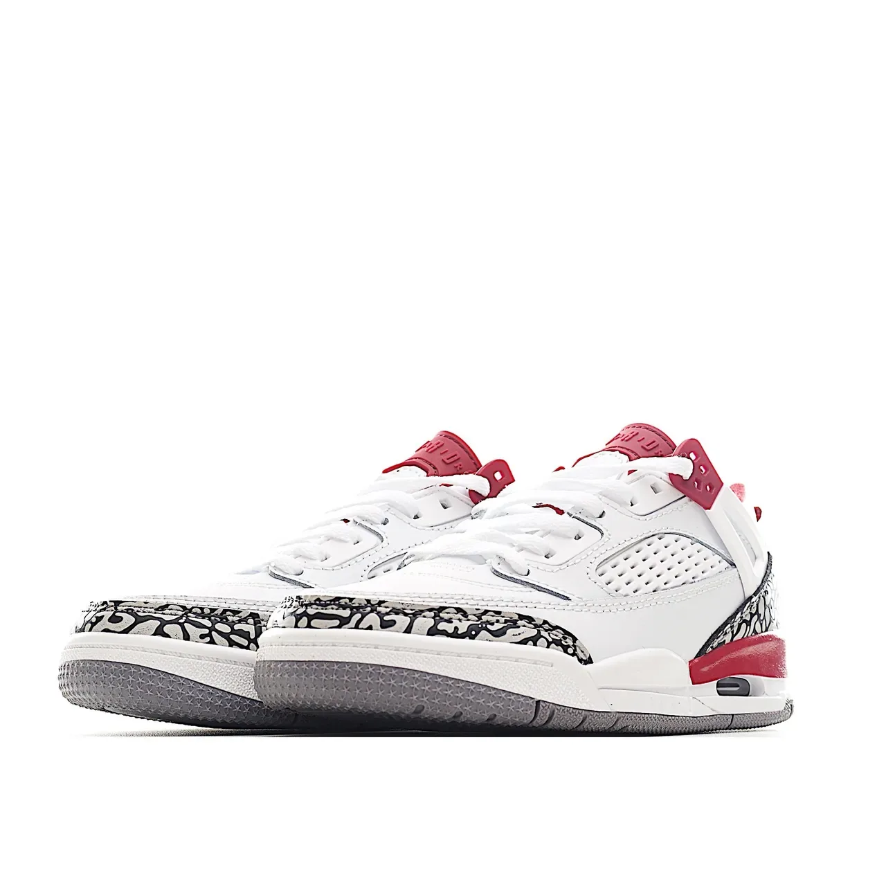 Air Jordan 4 White Red Elephant Lifestyle Sneakers 11
