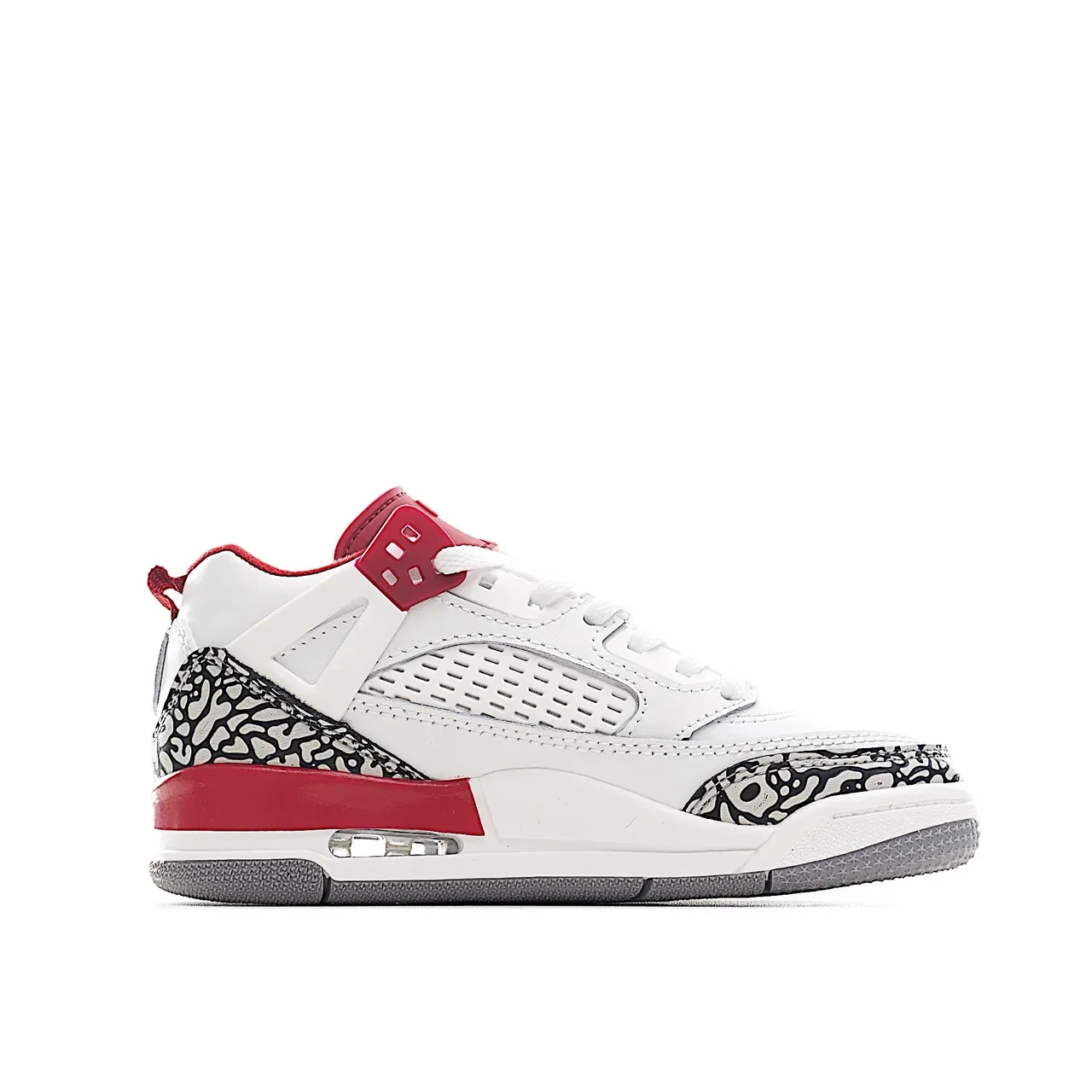 Air Jordan 4 White Red Elephant Lifestyle Sneakers 13