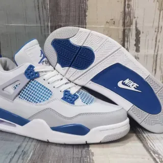 Air Jordan 4 White Royal Blue Basketball Shoes