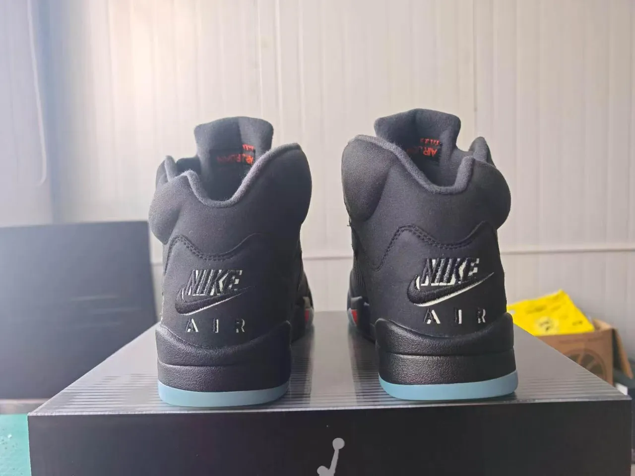 Air Jordan 5 Black Red Flame Basketball Shoes 5