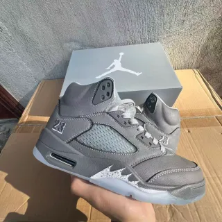 Air Jordan 5 Gray Monochrome Basketball Shoes