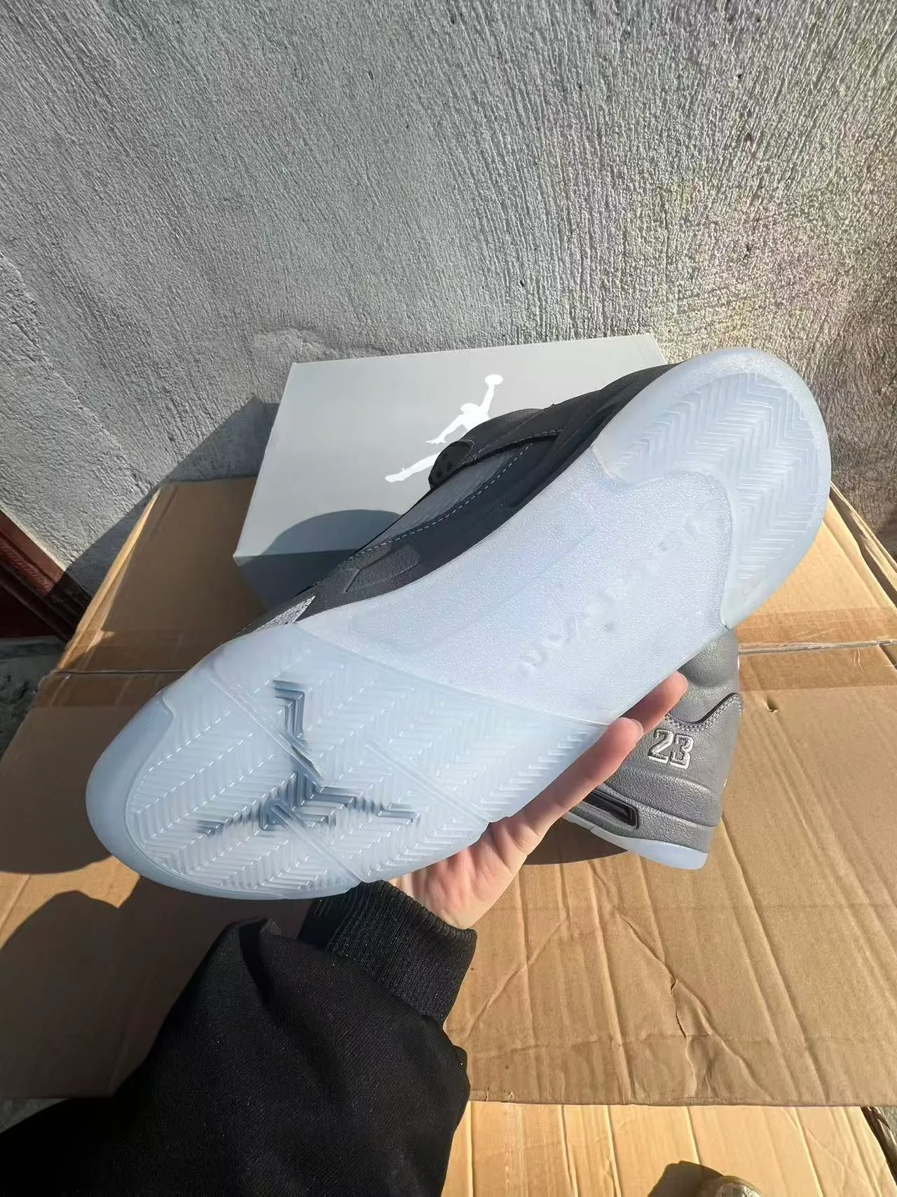 Air Jordan 5 Gray Monochrome Basketball Shoes 6