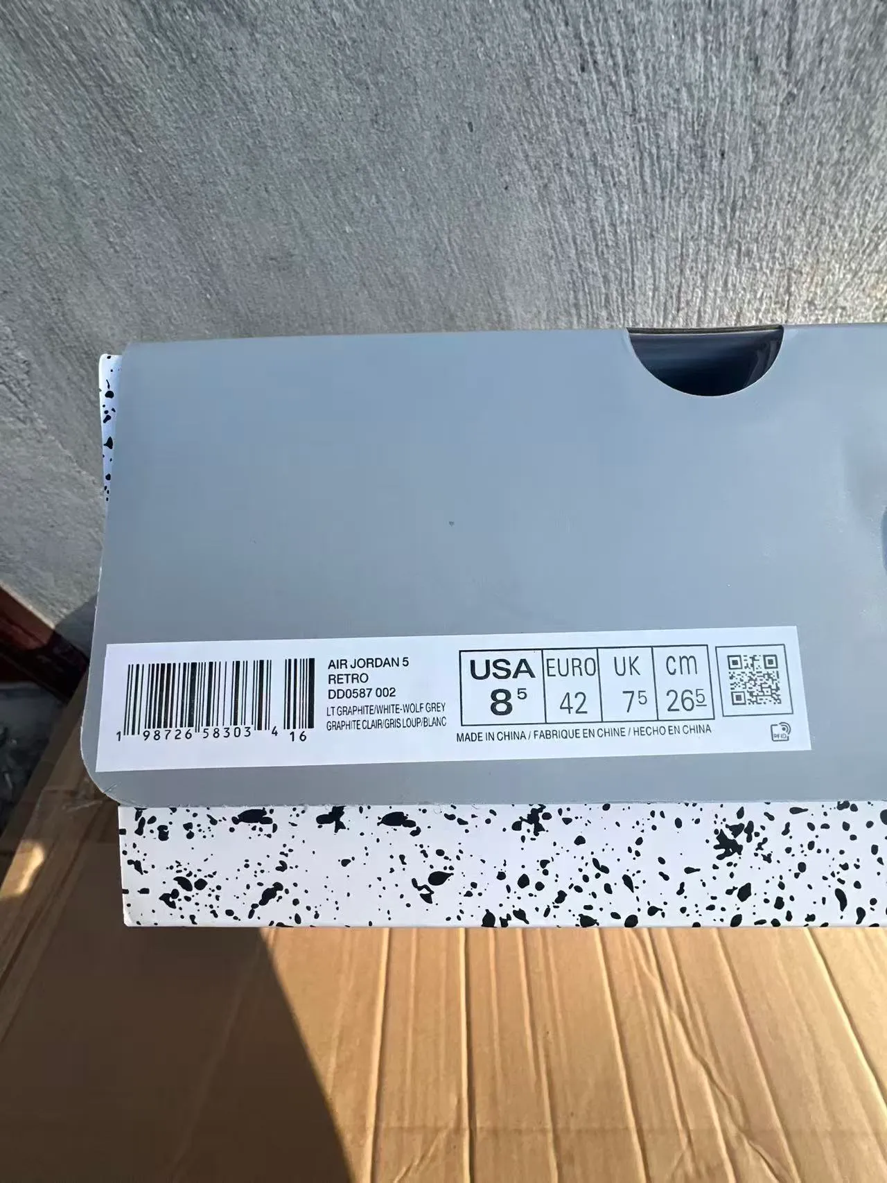 Air Jordan 5 Gray Monochrome Basketball Shoes 10