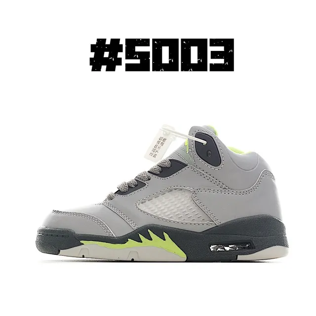 Air Jordan 5 White Black Red Basketball Shoes 5