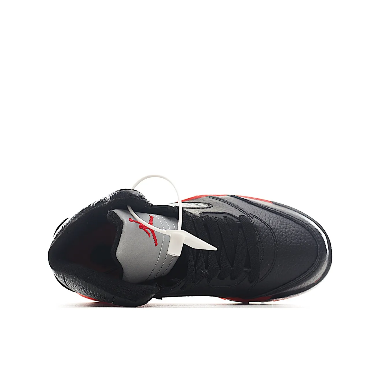 Air Jordan 5 White Black Red Basketball Shoes 24