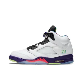 Air Jordan 5 White Purple Neon Green Pink Basketball Shoes