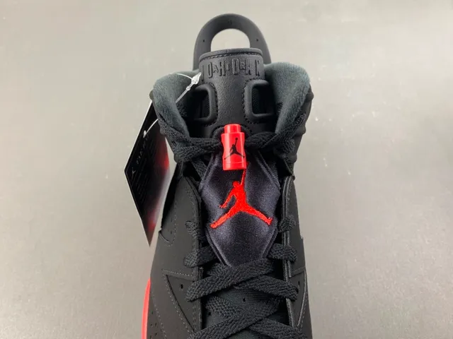 Air Jordan 6 Black Red Light Blue Basketball Shoes 6