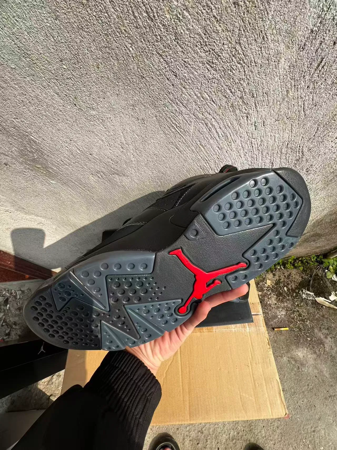 Air Jordan 6 Black Red Triangle Basketball Shoes 6