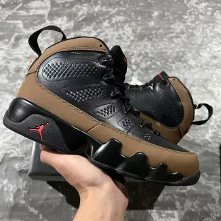 Air Jordan 9 Zapatillas de Baloncesto Negro Marrón Rojo