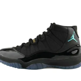 Air Jordan Black Blue High-Top Patent Leather Toe Basketball Shoes