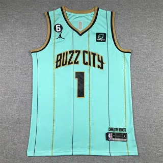 Air Jordan Buzz City Teal Gold Black Basketball Jersey