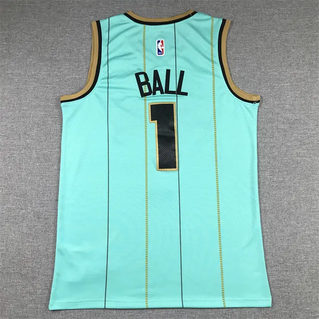 Maillot de basket Air Jordan Buzz City vert sarcelle, or et noir 2