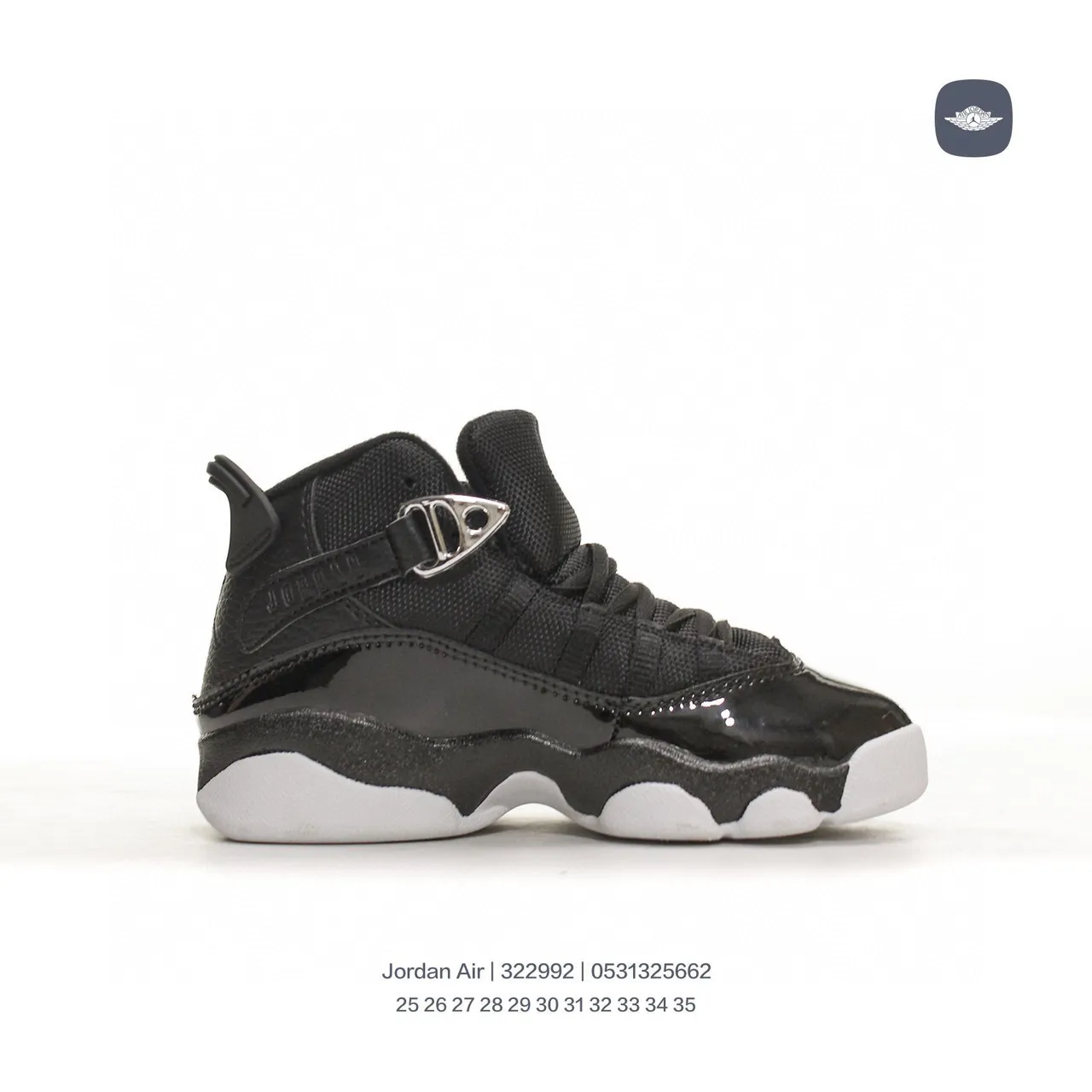 Air Jordan Gray Blue High-Top Padded Collar Basketball Shoes 23