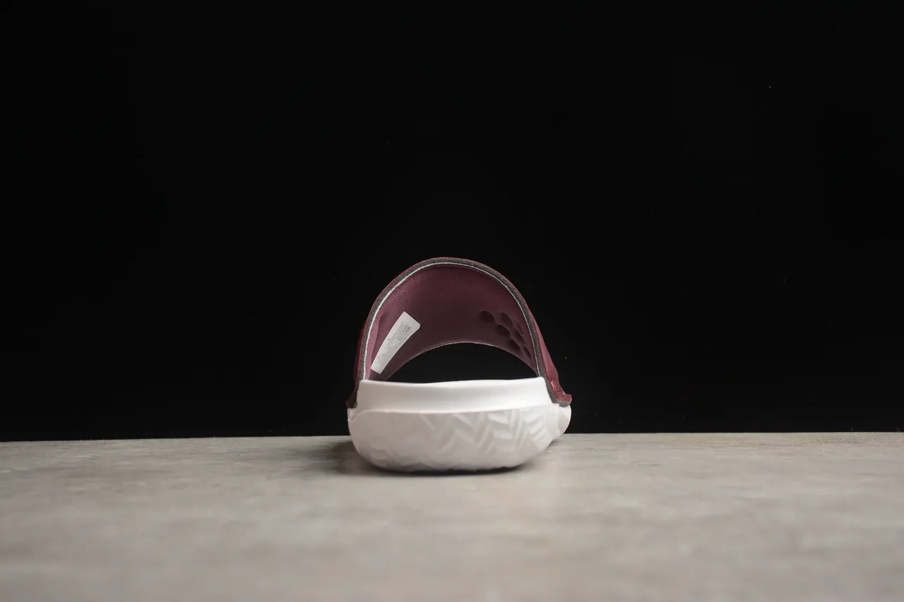 Air Jordan Slide Burgundy and White Slippers 8
