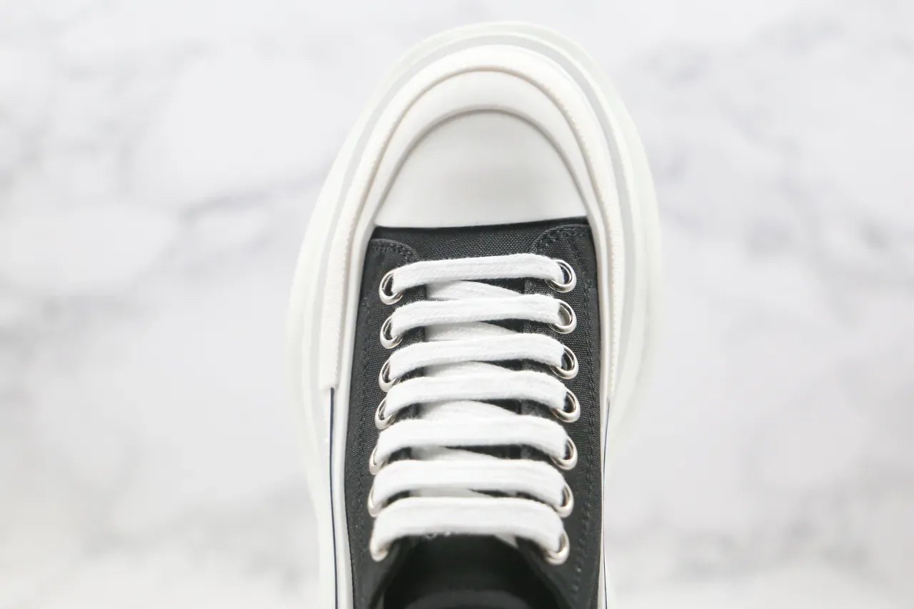 Alexander McQueen Oversized Sneaker Black and White Chunky Sneakers 5