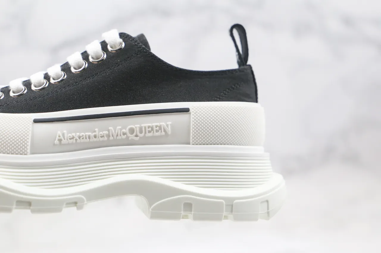 Alexander McQueen Oversized Sneaker Black and White Chunky Sneakers 6