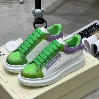 Alexander McQueen Oversized Sneaker Green White Purple Lifestyle Sneakers