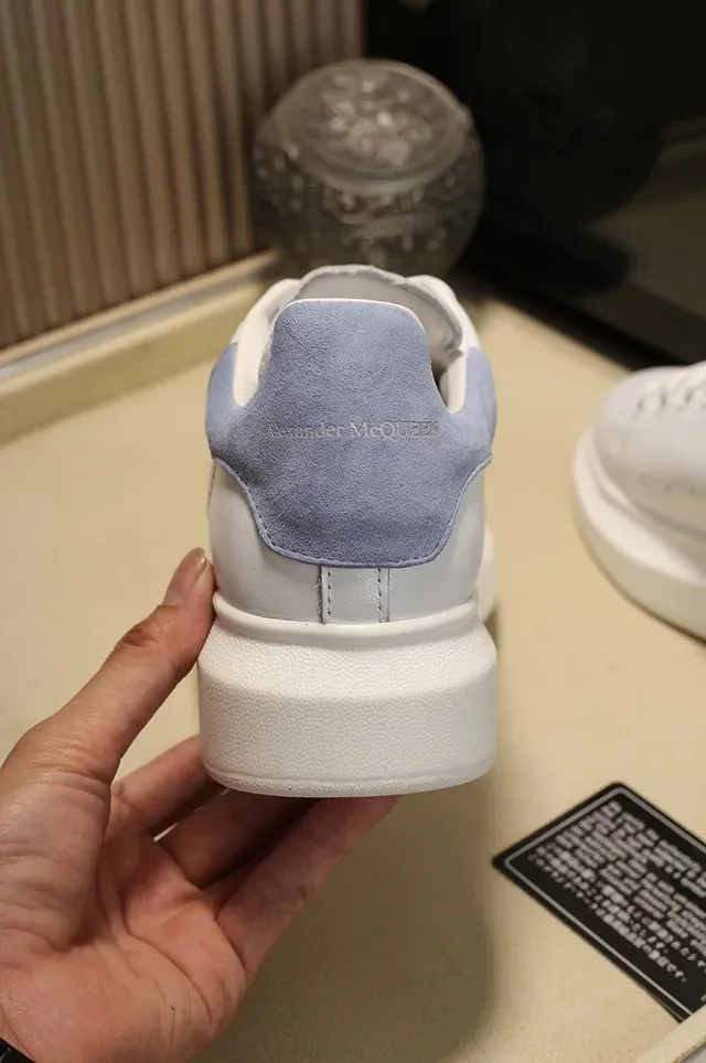 Alexander McQueen Oversized Sneaker White Blue Silhouette Platform Sole Lifestyle Sneakers 2