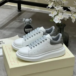 Alexander McQueen Oversized Sneaker White Gray Lifestyle Sneakers
