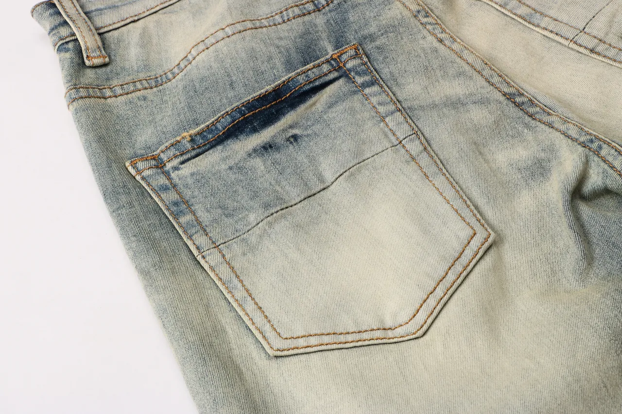 Amiri Bandana-Print Distressed-Effect Jeans 11