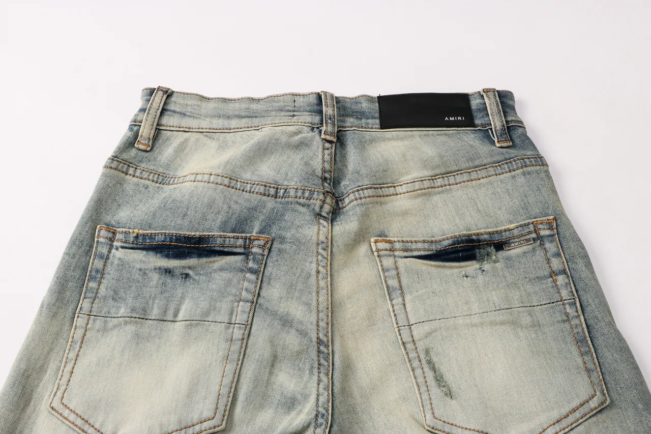 Amiri Bandana-Print Distressed-Effect Jeans 16