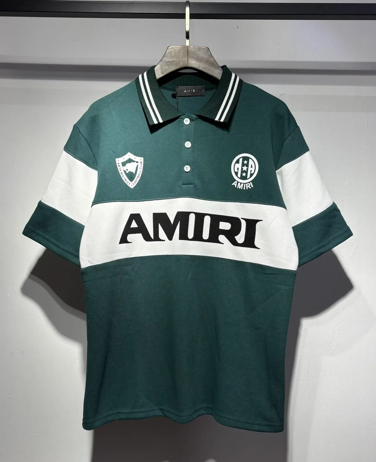 Amiri Color-Blocked Logo Polo Shirt 7